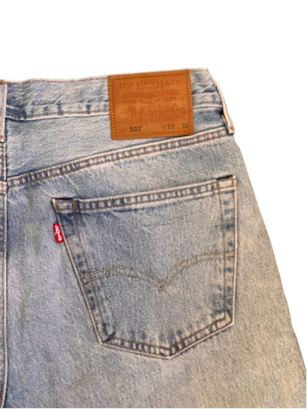 LEVI’S Men’s Premium 501 Original SUMMER LOVE JEANS Festival Groovy Sz 33x30 - Picture 10 of 11